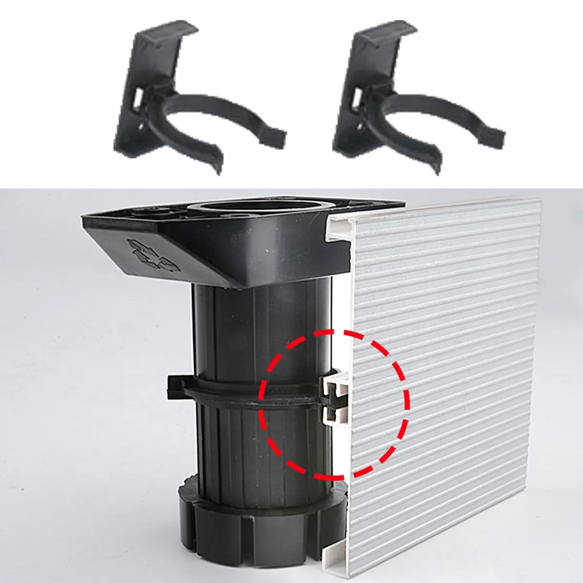 UtySty Cabinet Leveler Leg Toe Kick Clips 10 Pack | 38-40mm Adjustable Furniture Legs - view 3