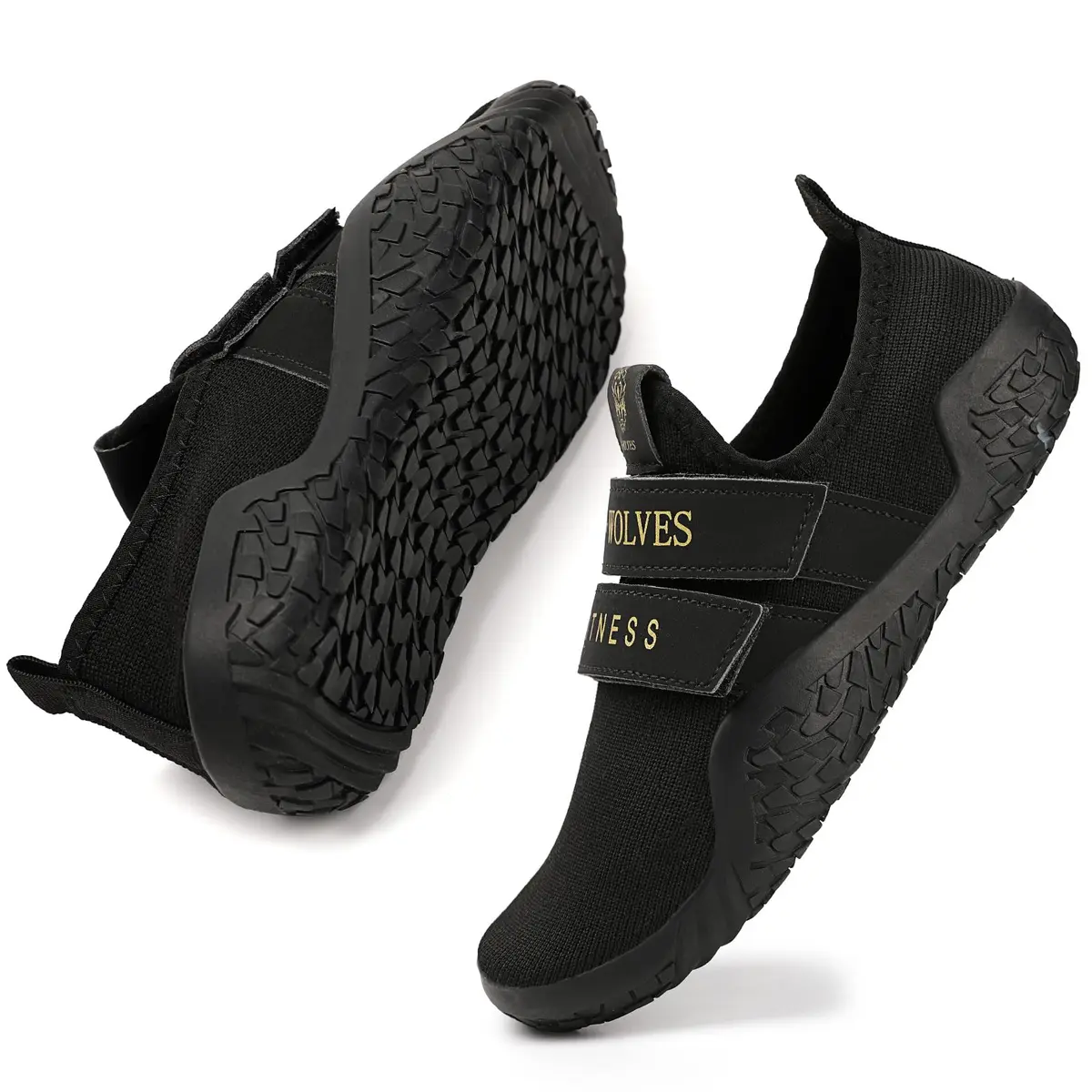 Skerxut Fitness Shoes Deadlift Shoes Cross-Trainer Sneakers for Men and Women (Black, 9.5 Men/10.5 Women) | Slip-Resistant, Durable, Athletic - view 5