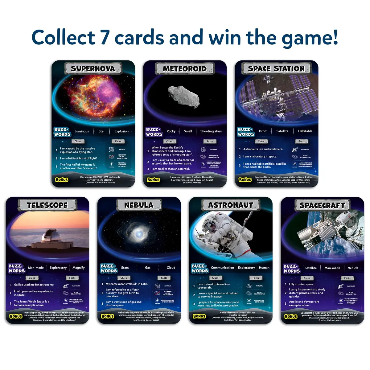 Skillmatics Guess in 10 – NASA Space Educational Card Game 196mm x 155mm x 45mm | STEM Learning Fun for Kids Ages 8+ - view 5