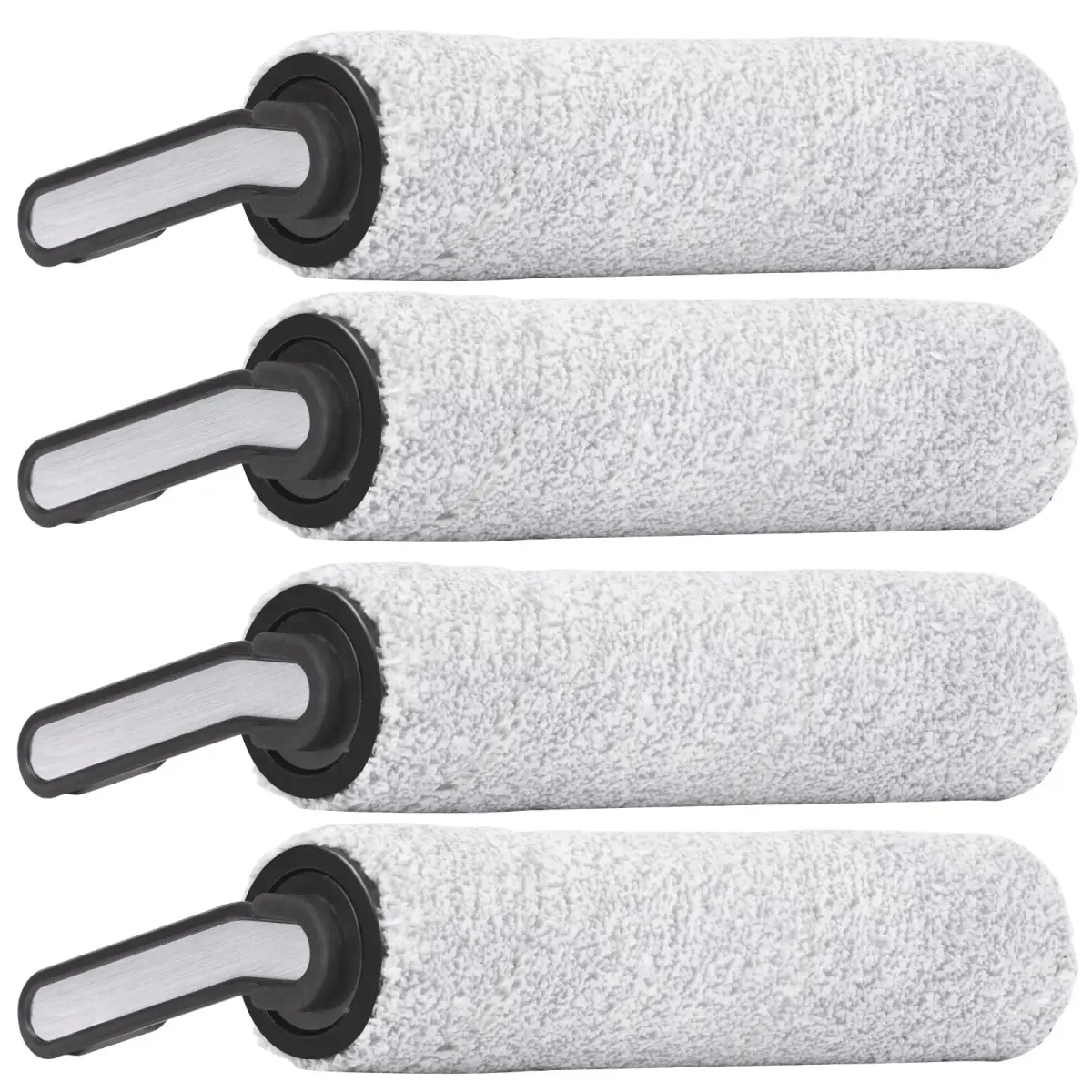 MIBUMIKI Replacement Brush Rollers for Tineco Floor One S5/S5 Pro/iFLOOR 5 Breeze (4-Pack, 3.6 inches) | High-Performance Microfiber for Hard Floors - main product image