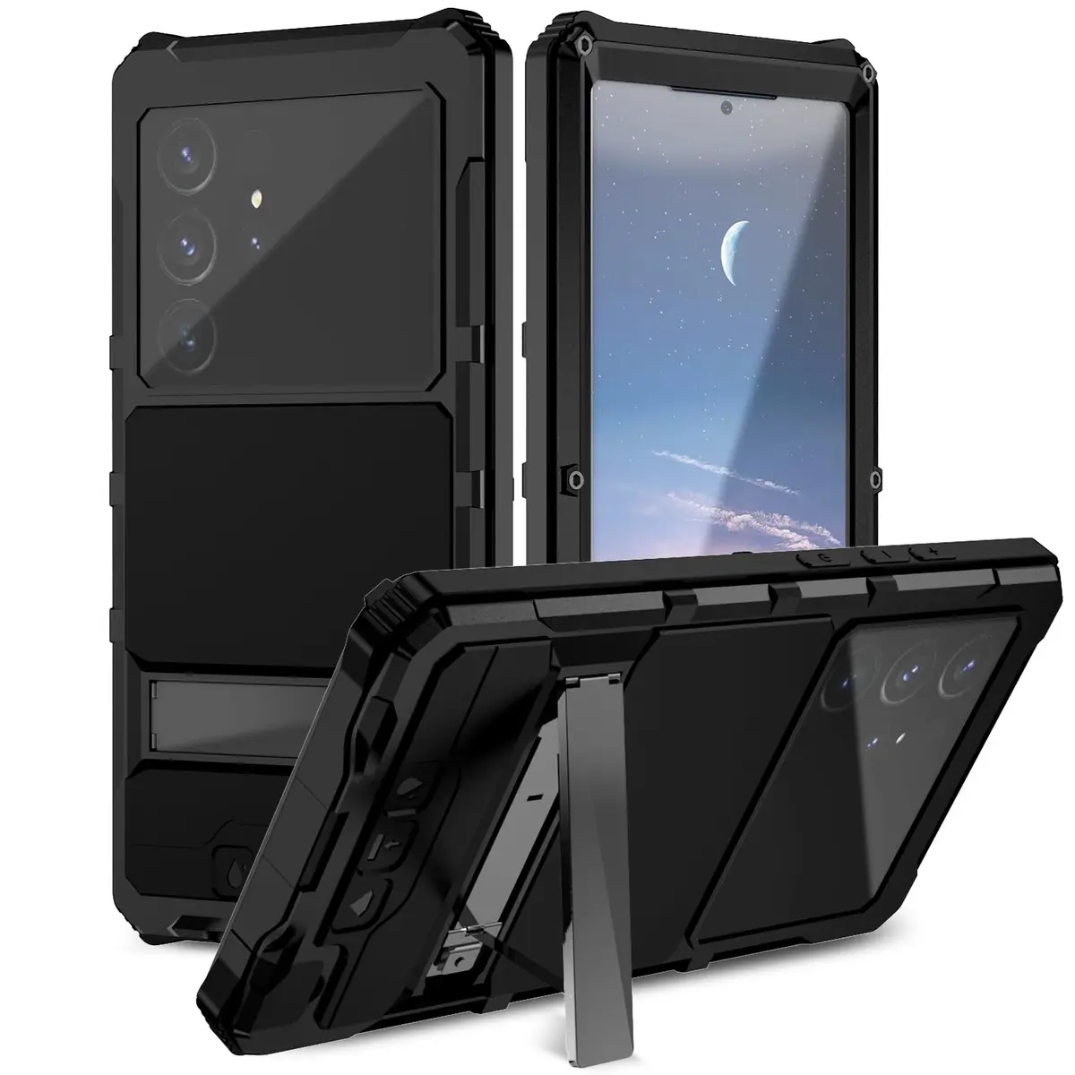 Lunivop Heavy Duty Case for Samsung Galaxy S24 Ultra 5G (6.8-inch) | Military-Grade Protection with Built-in Screen Protector - view 2