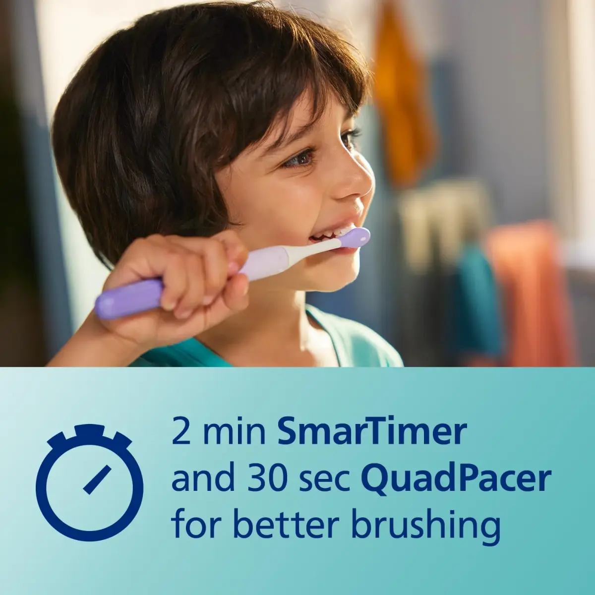 Philips Sonicare Replacement Brush Heads for Kids, 2-Pack Purple | Protects Enamel & Gums - view 3