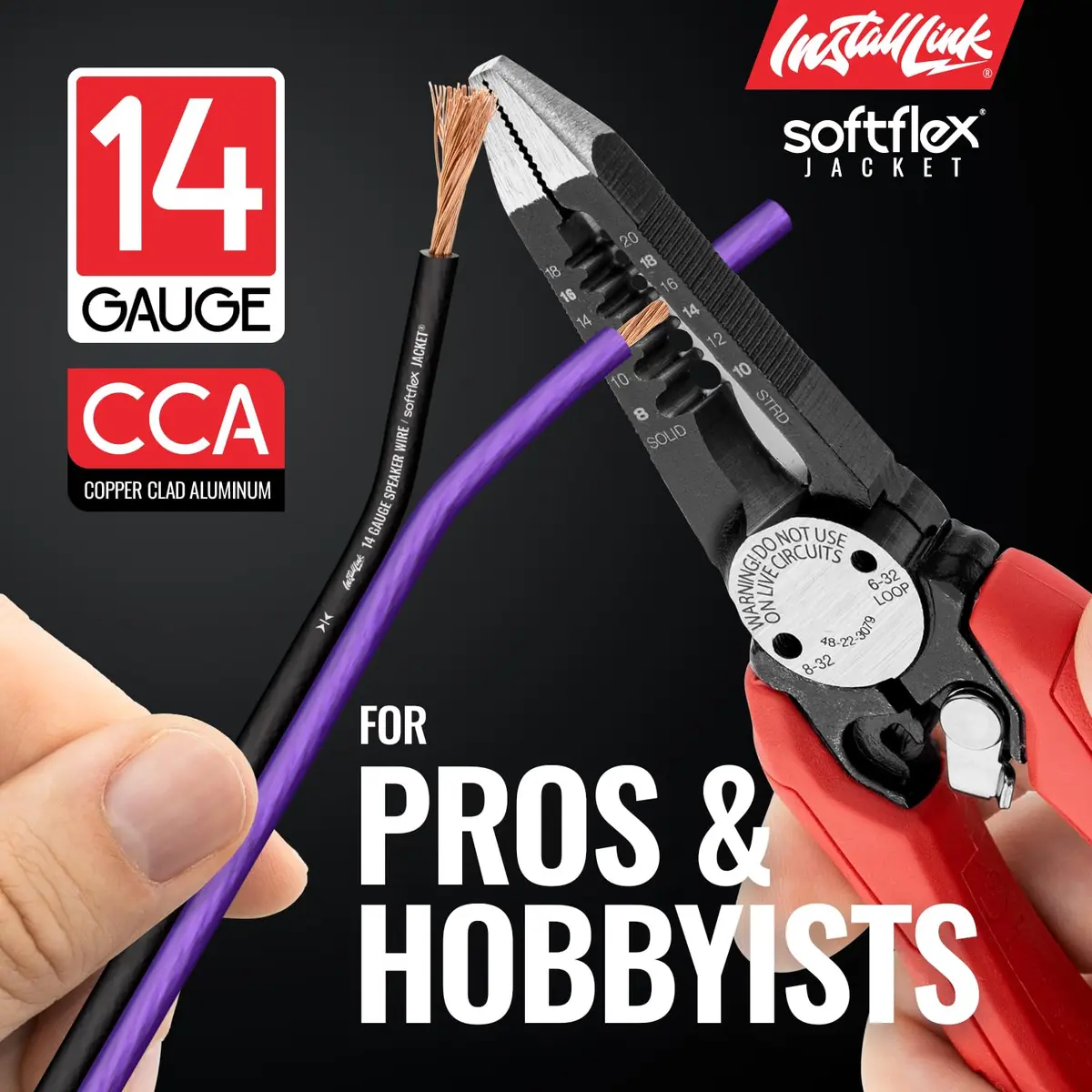 Install Link 14 AWG Gauge Speaker Wire 30.5m (100 Feet) | CCA Copper Clad Aluminum for Home Theater & Car Audio - view 3