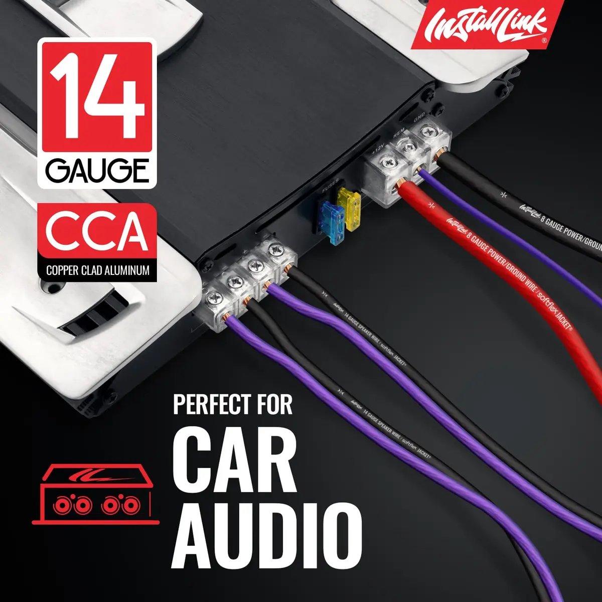 Install Link 14 AWG Gauge Speaker Wire 30.5m (100 Feet) | CCA Copper Clad Aluminum for Home Theater & Car Audio - view 4