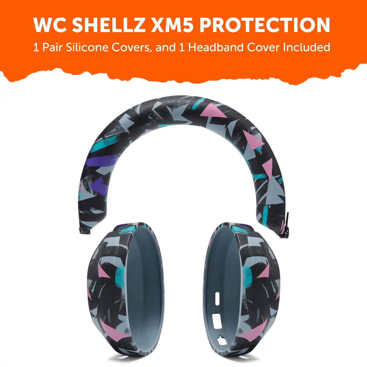 WC ShellZ XM5 - Exterior Shell & Headband Covers for Sony WH1000XM5 | Durable Silicone Fit - view 6