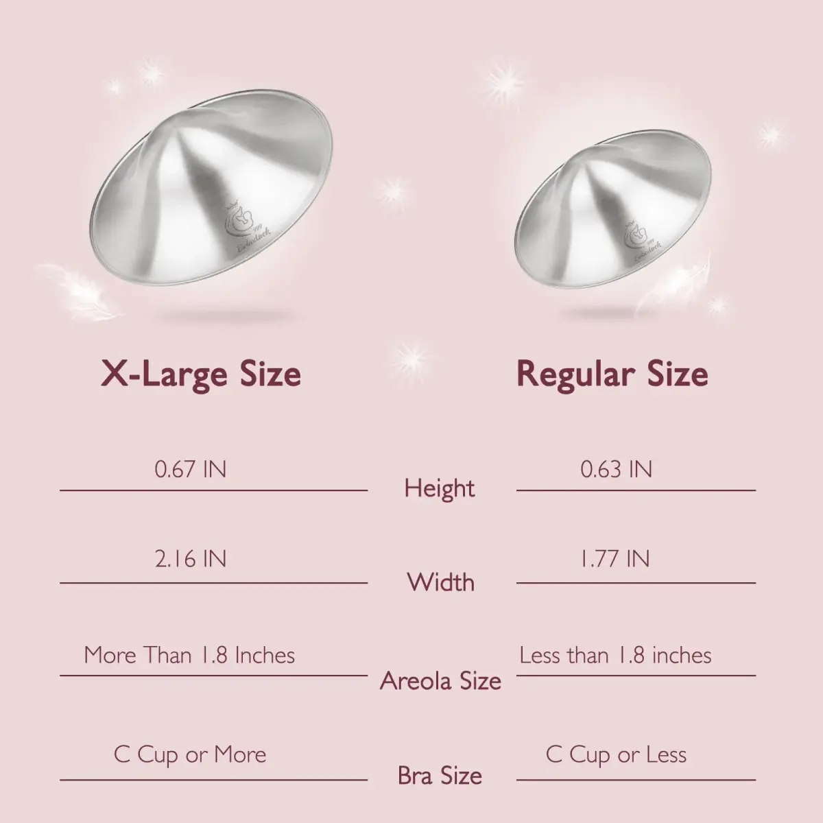 Boboduck 999 Sterling Silver Nipple Cups for Breastfeeding - Original Sore Nipple Relief - 2 Count - view 7