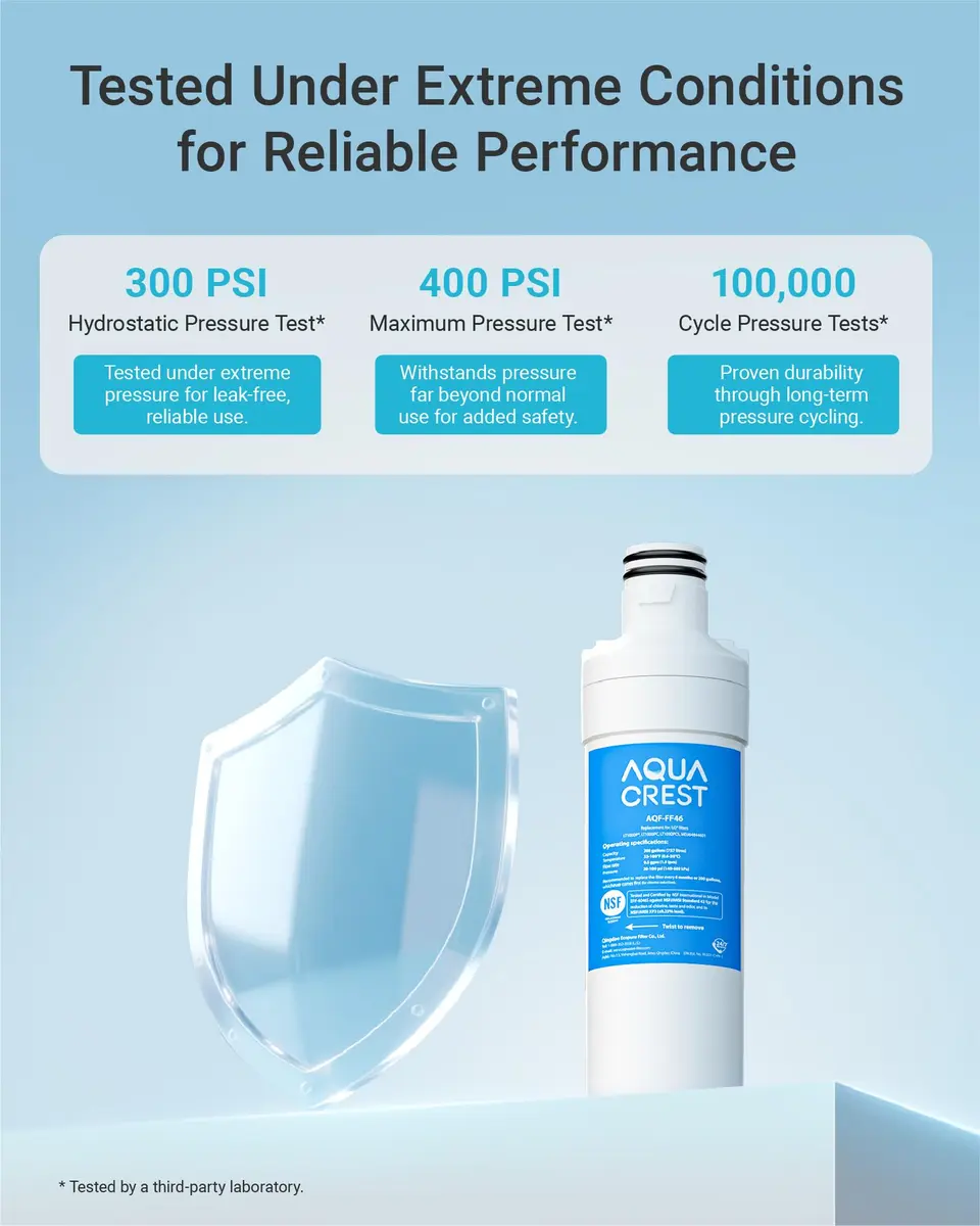 AQUA CREST LT1000PC Refrigerator Water Filter and Air Filter Combo | NSF Certified 2-Pack - view 7