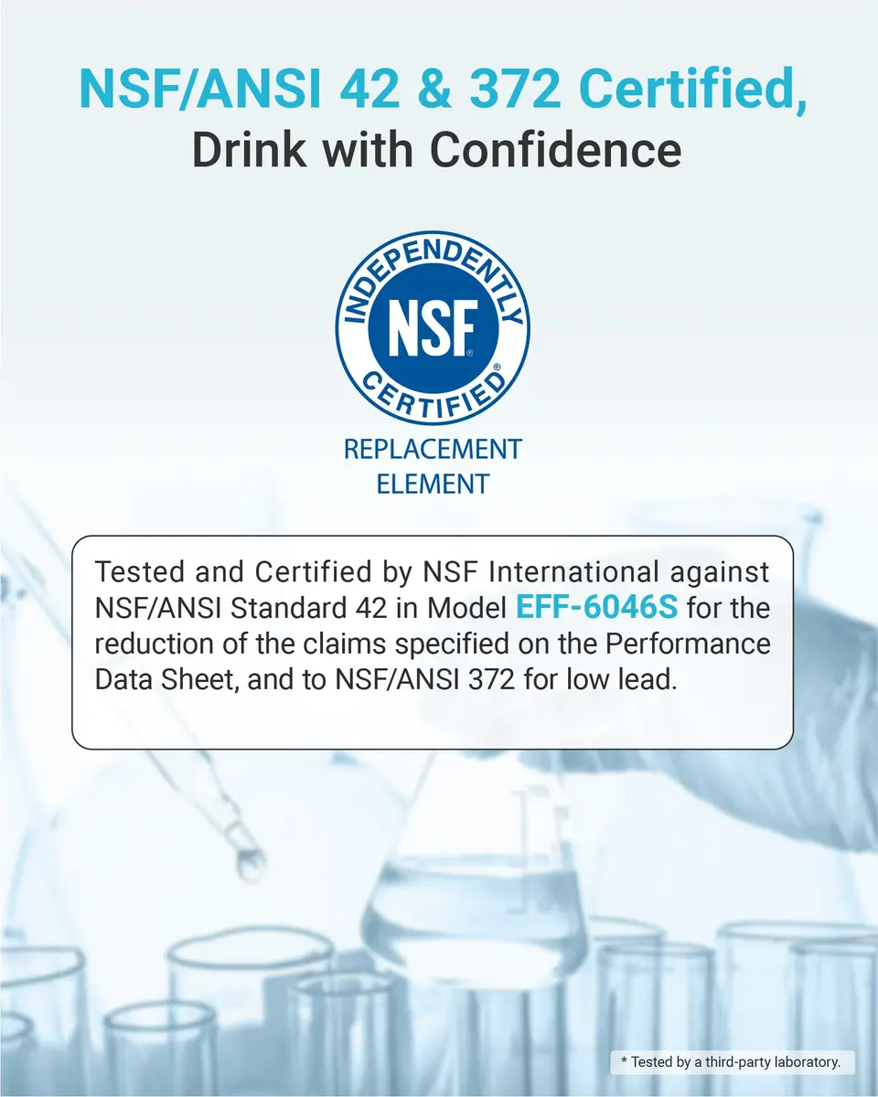 AQUA CREST LT1000PC Refrigerator Water Filter and Air Filter Combo | NSF Certified 2-Pack - view 4