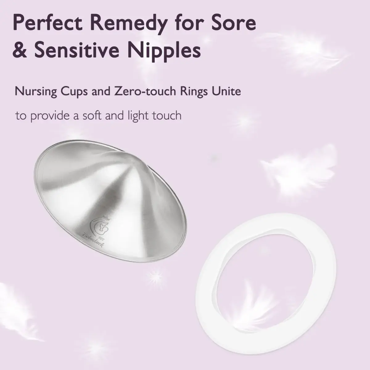 Boboduck 925 Sterling Silver Nipple Covers for Breastfeeding | Sore & Sensitive Nipple Relief - view 5