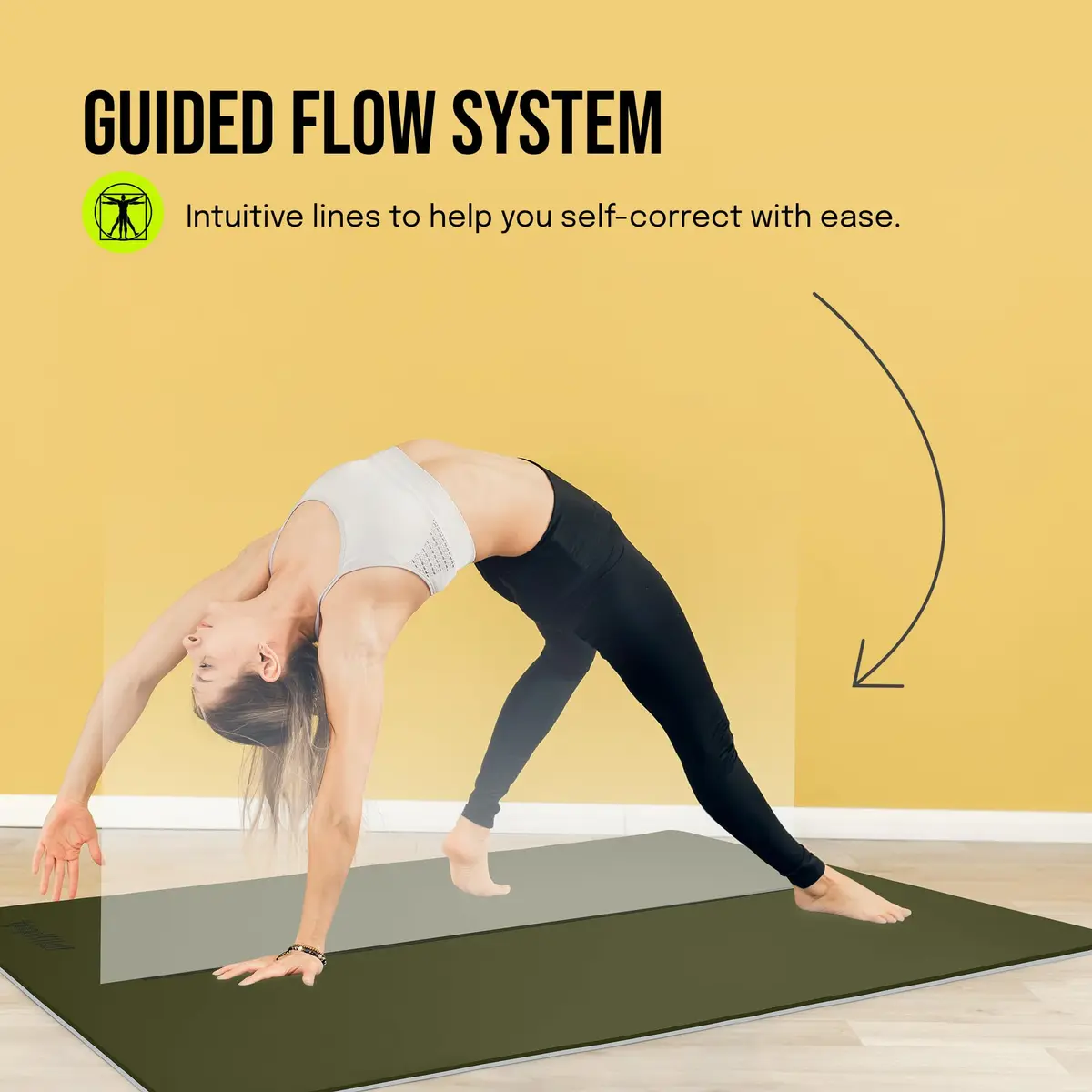 gogoKIWI Extra Wide Exercise Mat 72"L x 36"W | Extra Cushion 1/2 inch Thick for Yoga & Fitness - view 6