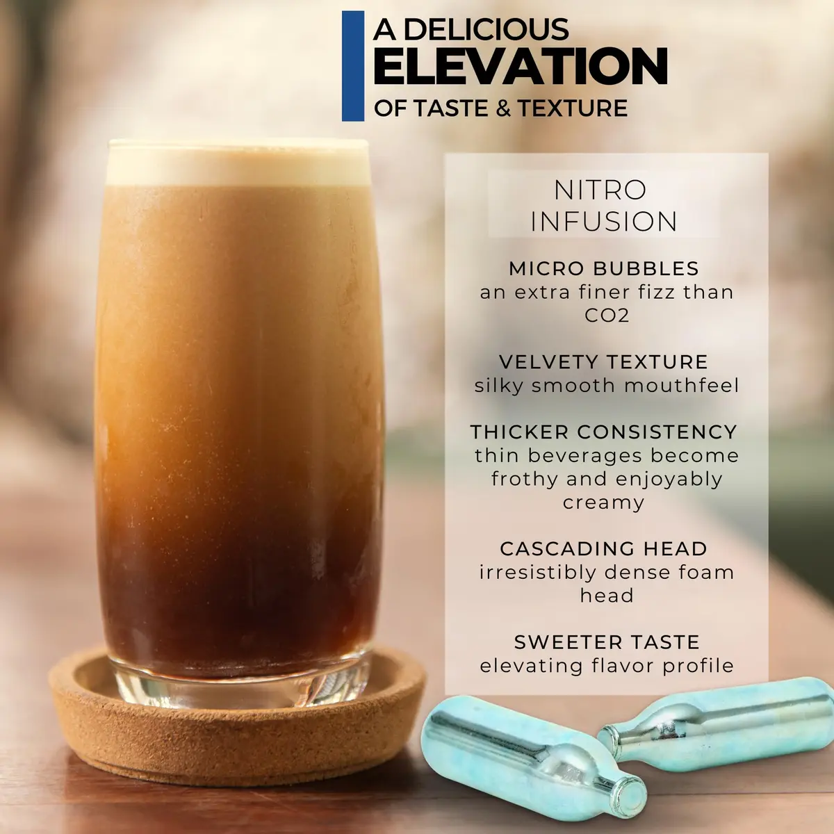 ICO 2g Nitrogen Cartridges | Professional Cold Brew & Beer Infusion, 30-Pack - view 5