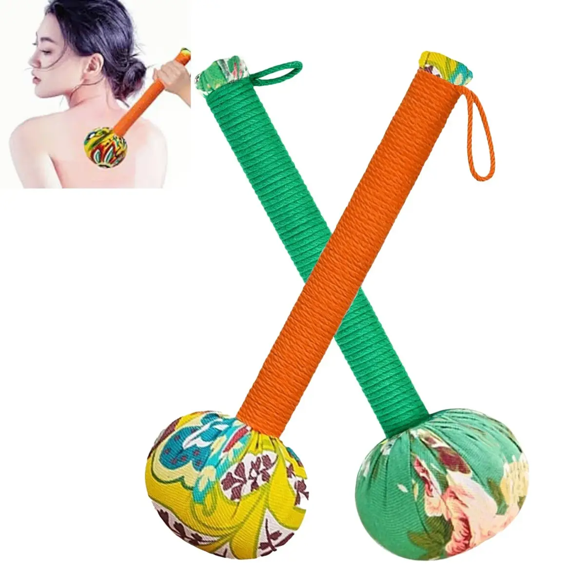 APSWUDR Manual Body Massage Hammer 25.9 cm (10.24 inches) | Traditional Mugwort Formula for Muscle Relief - main product image