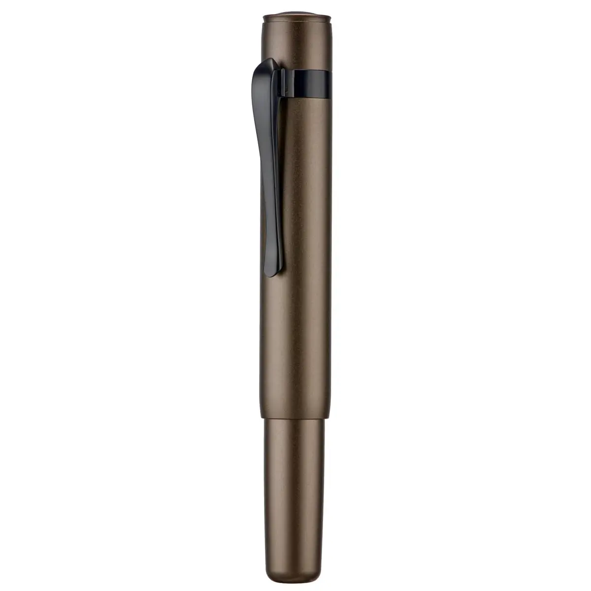 HONG DIAN M2 Black Forest Mini Fountain Pen, Fine Soft Nib & Sleek Shape Aluminium Short Pocket Travel Pen (Caramel Brown) | 105mm (4.13") - main product image