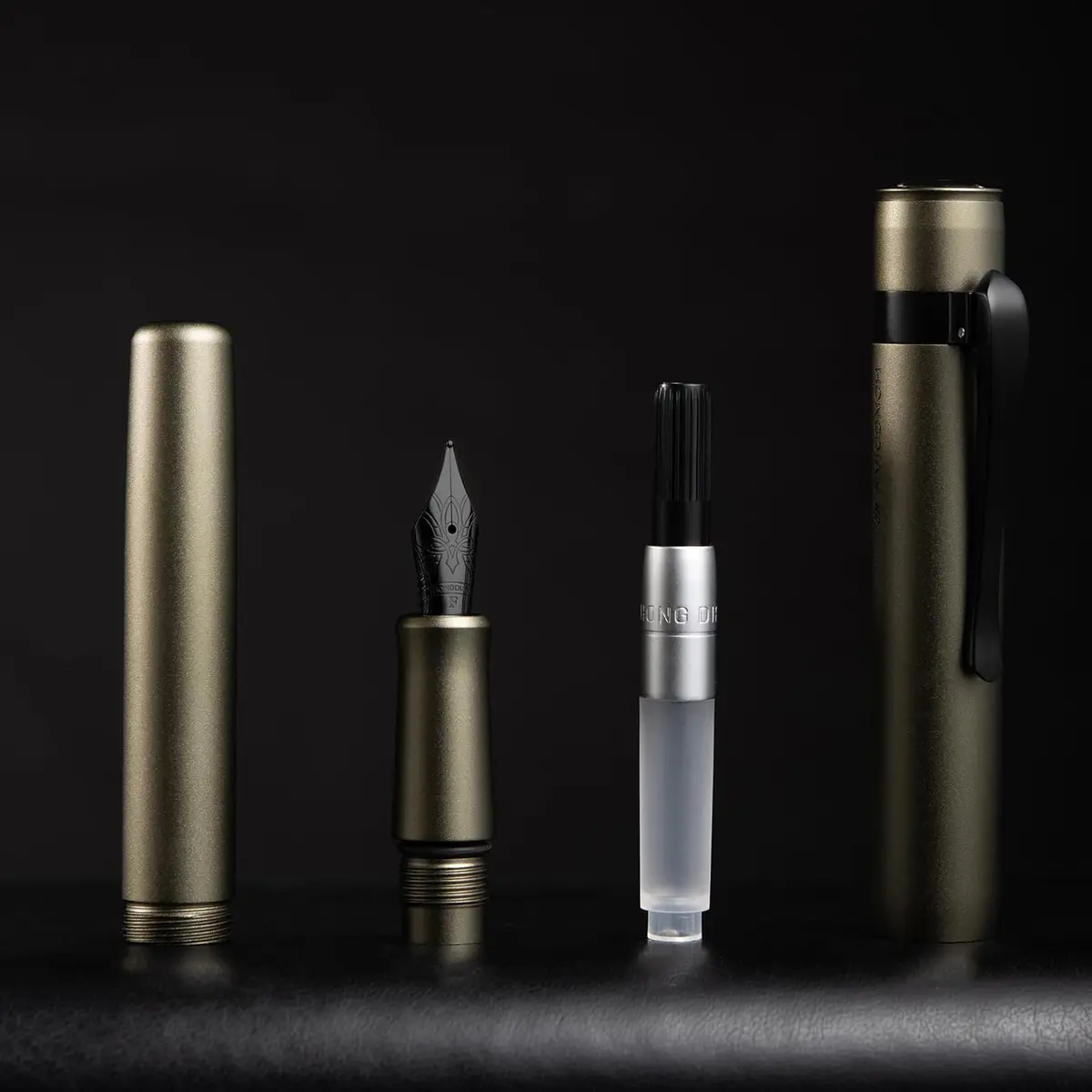 HONG DIAN M2 Black Forest Mini Fountain Pen, Caramel Brown | Smooth Ink Flow Writing Instrument - view 6
