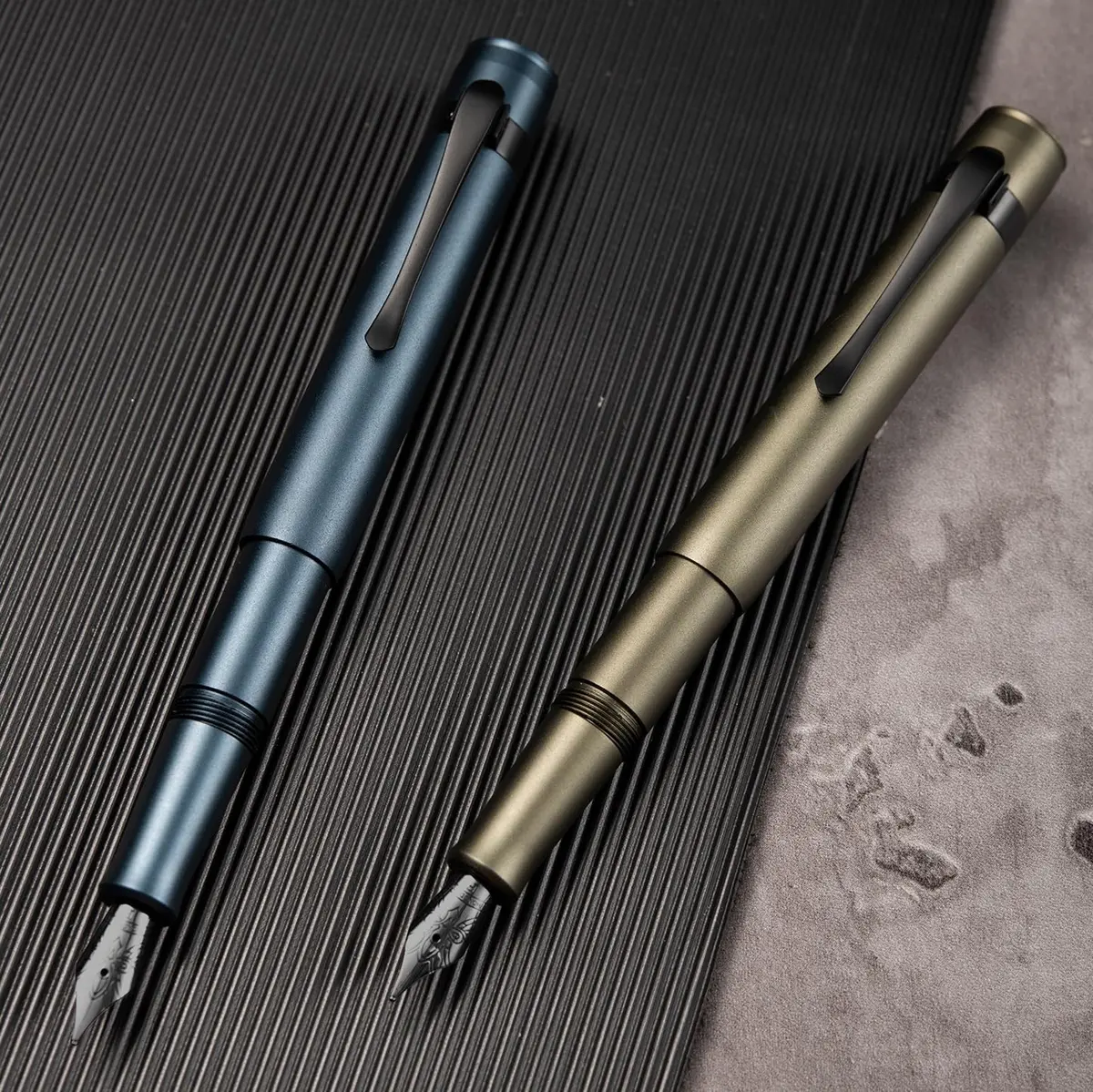 HONG DIAN M2 Mini Fountain Pen, Extra Fine Soft Nib, 105mm (4.13 in) Aluminium Body | Smooth Ink Flow for Students & Professionals - view 5