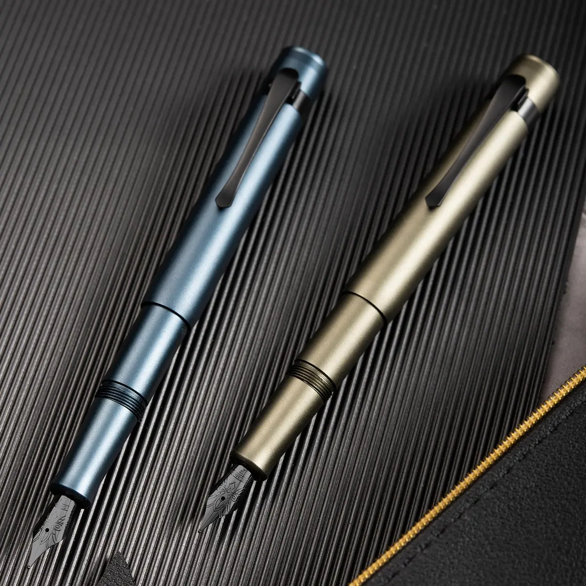 HONG DIAN M2 Mini Fountain Pen, Extra Fine Soft Nib, 105mm (4.13 in) Aluminium Body | Smooth Ink Flow for Students & Professionals - view 4