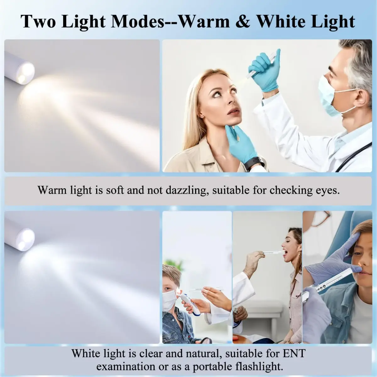 CAVN Rechargeable LED Pen Light with Pupil Gauge & Ruler | 10cm (4in) | White - view 4