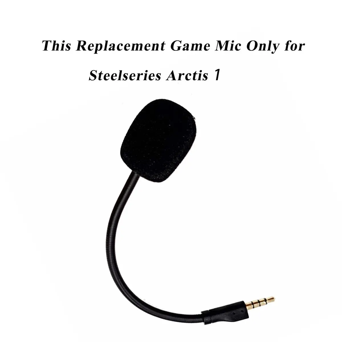 NewTH Replacement Microphone for Steelseries Arctis 1 Headphones | Detachable 3.5mm Noise Cancelling Boom - view 2