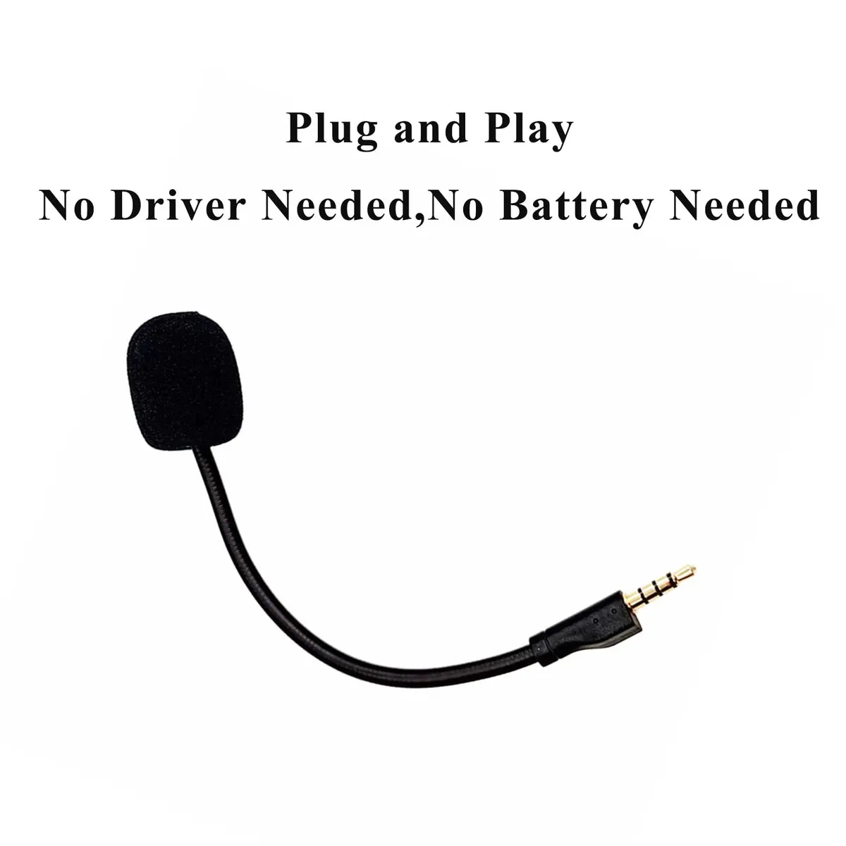 NewTH Replacement Microphone for Steelseries Arctis 1 Headphones | Detachable 3.5mm Noise Cancelling Boom - view 3