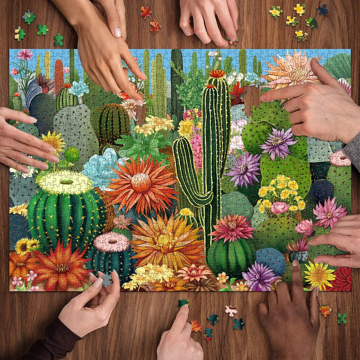 PPuzzling Succulent Garden Jigsaw Puzzles 1000 Pieces 53cm x 75cm | Educational & Non-Toxic Puzzle for Adults - view 5