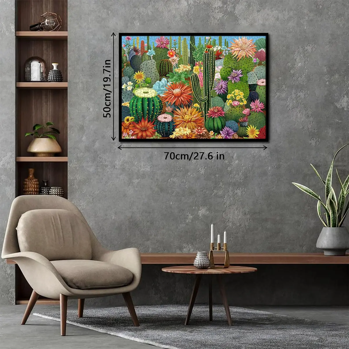 PPuzzling Succulent Garden Jigsaw Puzzles 1000 Pieces 53cm x 75cm | Educational & Non-Toxic Puzzle for Adults - view 3