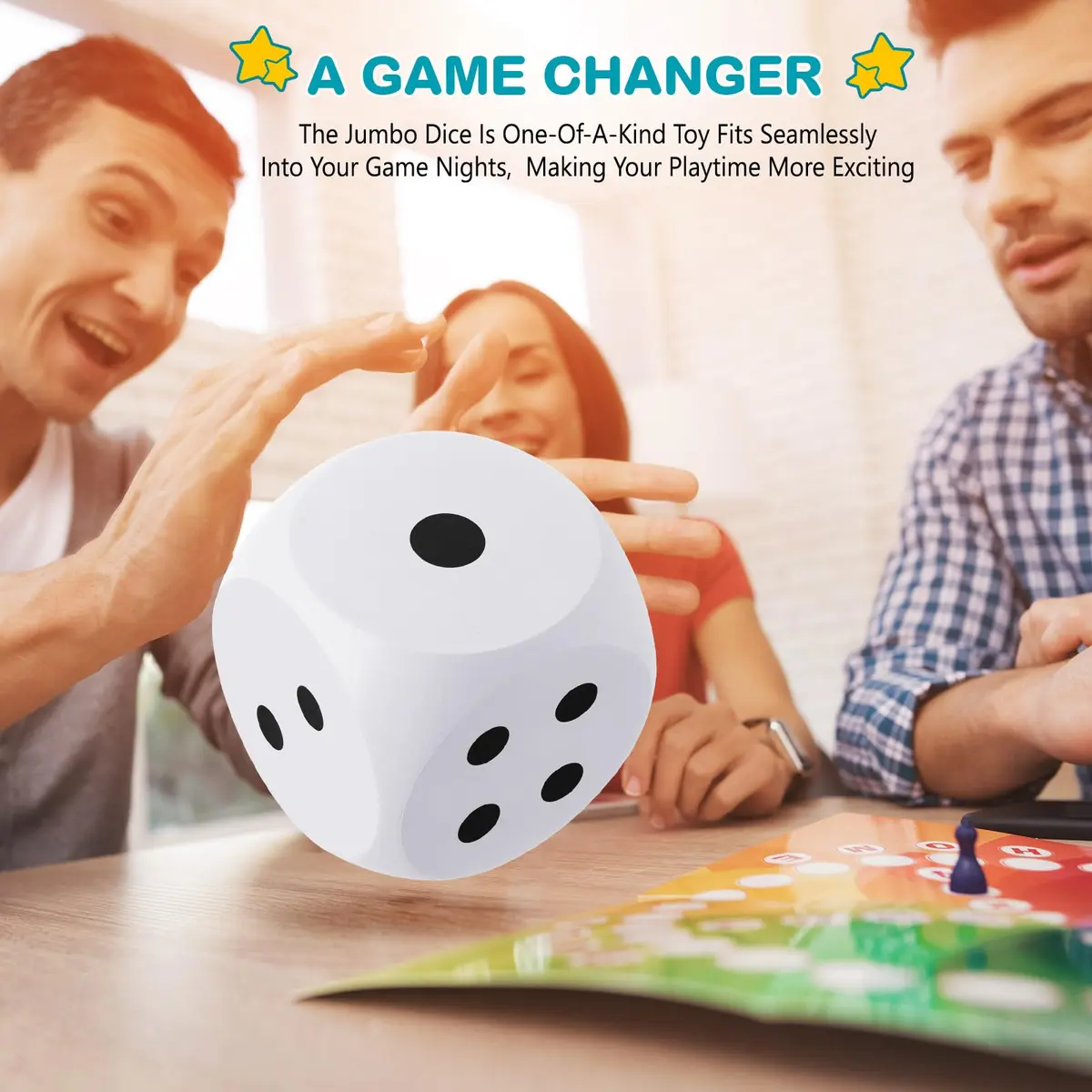 Shappy 6 Inch Foam Dice Jumbo Large Cube | Educational & Safe Play Tool - view 7
