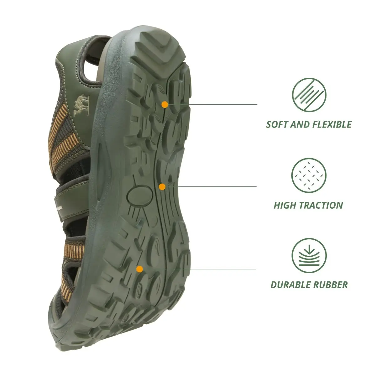 CAMEL CROWN Men's Waterproof Hiking Sandals 8.5 | Breathable & Anti-slip Outdoor Water Sandals - view 5