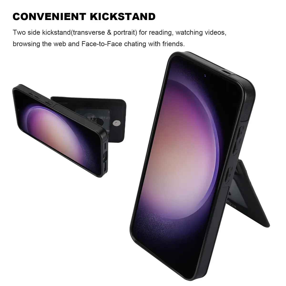 KIHUWEY Samsung Galaxy S24 Case Wallet with Credit Card Holder | Leather Flip Heavy Duty Cover - view 5