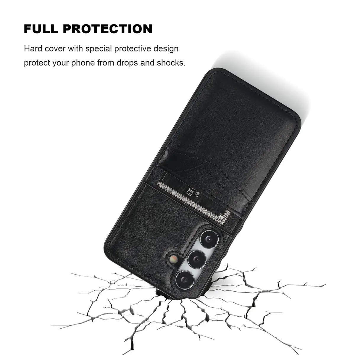 KIHUWEY Samsung Galaxy S24 Case Wallet with Credit Card Holder | Leather Flip Heavy Duty Cover - view 6