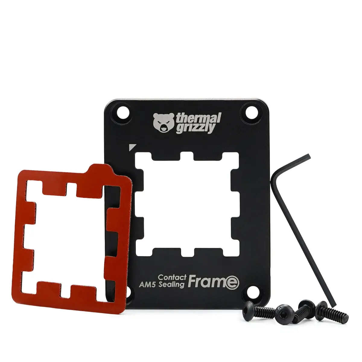 Thermal Grizzly AM5 Contact Sealing Frame | AMD Ryzen 7000 CPU Guard & Optimizer - Aluminum, Black - view 5