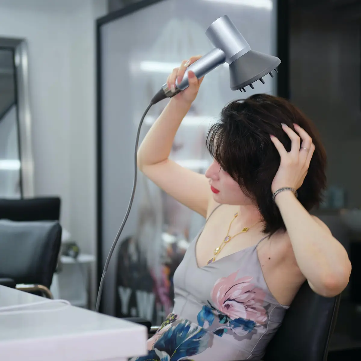 SEICHYGO 360° Rotating Diffuser Attachment Compatible with Laifen Swift Hair Dryer, White | Diffuses Air for Curly & Wavy Hair - view 8