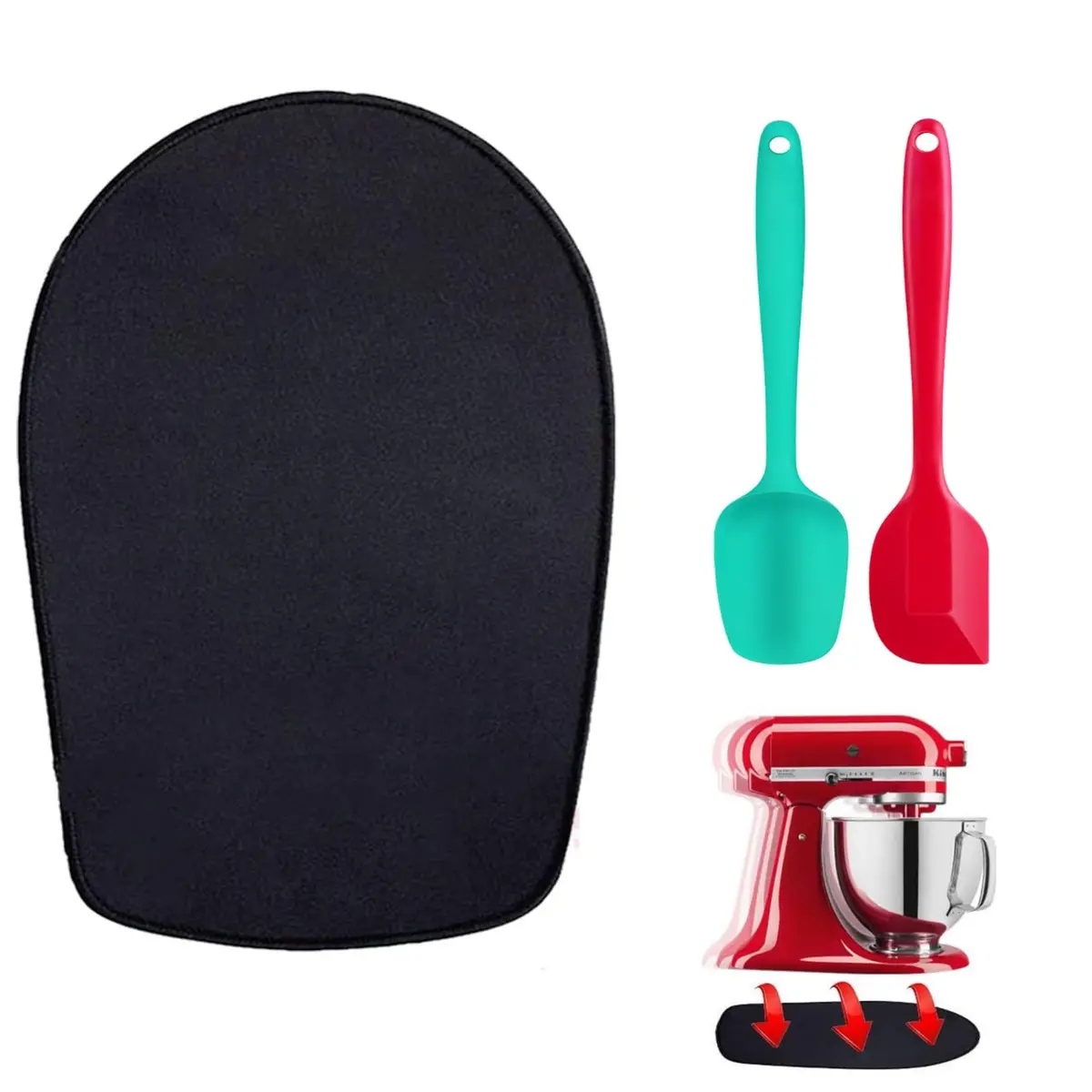 Oudizz Mixer Mover Sliding Mats for Kitchen aid Stand Mixer 37x25.5cm | Protect & Move Heavy Appliances - main product image