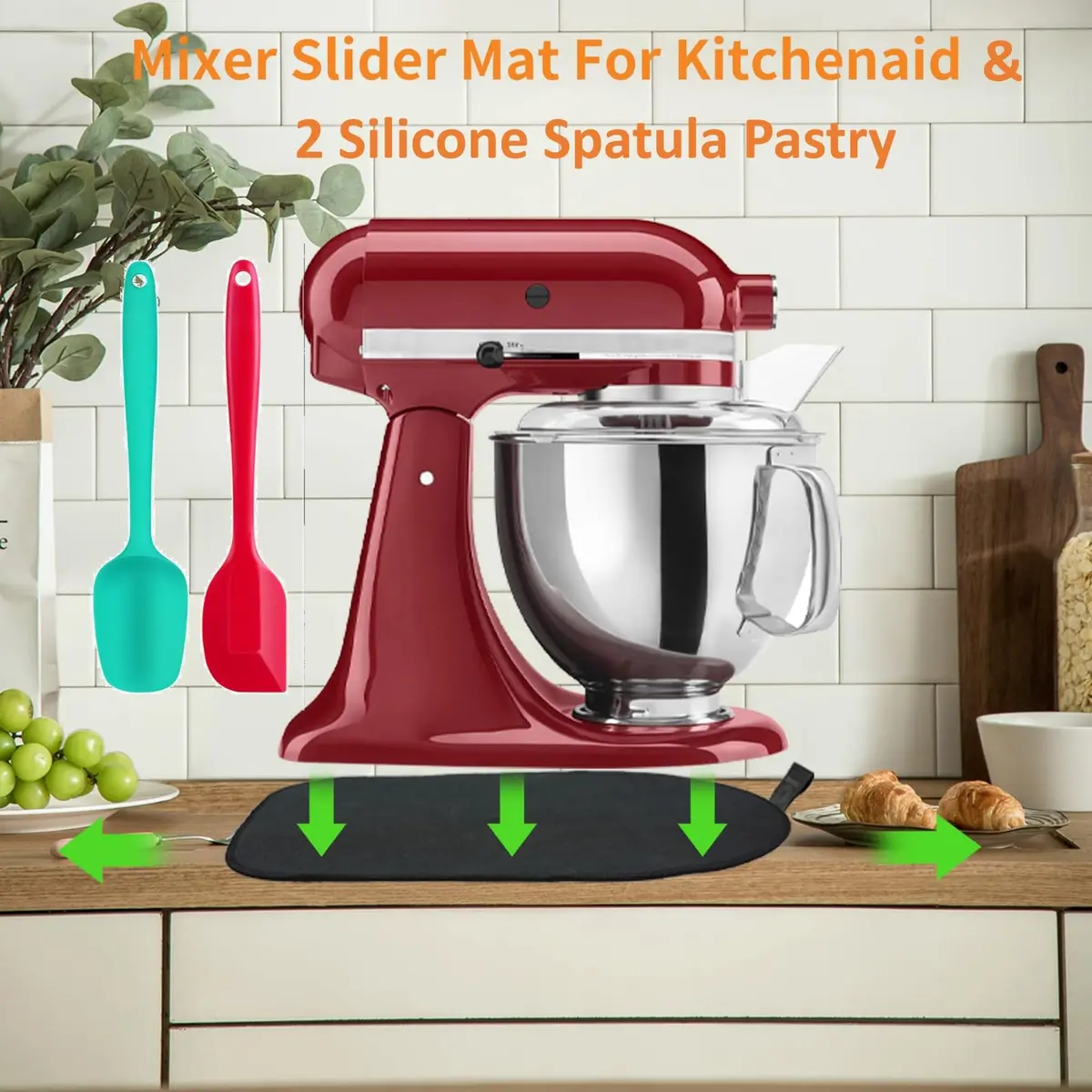 Oudizz Mixer Mover Sliding Mats for Kitchen aid Stand Mixer 37x25.5cm | Protect & Move Heavy Appliances - view 7
