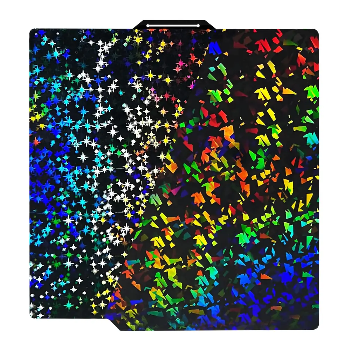 IdeaFormer-3D Rainbow Confetti PEF+Galaxy PEY Build Plate 257x257mm | Holographic Spring Steel Sheet for Bambu Lab - main product image