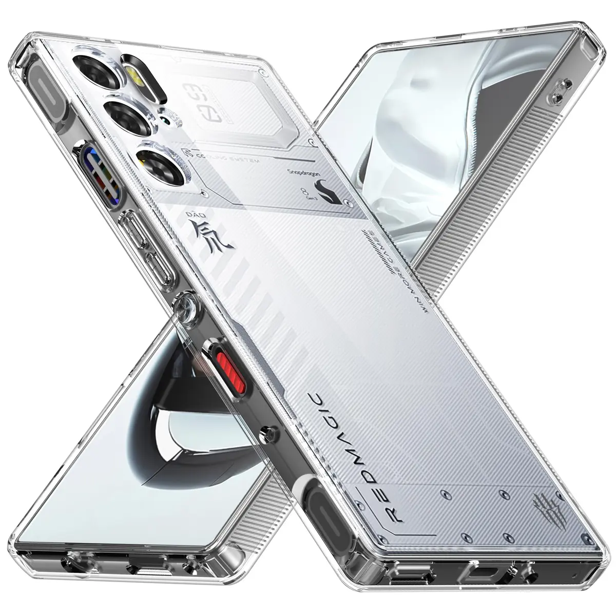 Foluu Slim Fit Case for ZTE Nubia Red Magic 9 Pro 16cm (6.4in) | Translucent Matte PC Back & TPU Bumper - main product image