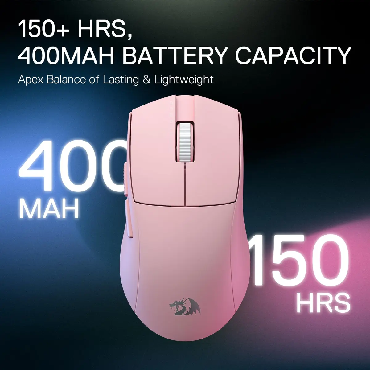 Redragon M916 Wireless Gaming Mouse 55G | 26K DPI, 5 Programmable Buttons, Ultra-Light, Ergonomic Design - view 6