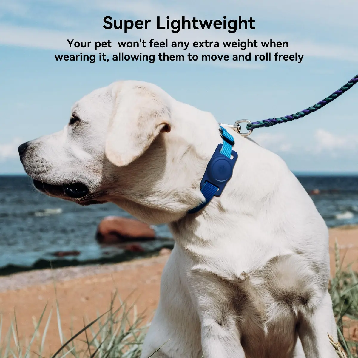 GOCII Airtag Dog Collar Holder 2 Pack, Waterproof Silicone AirTag Case for Apple AirTag (Gen 1 & 2) - Navy - view 5