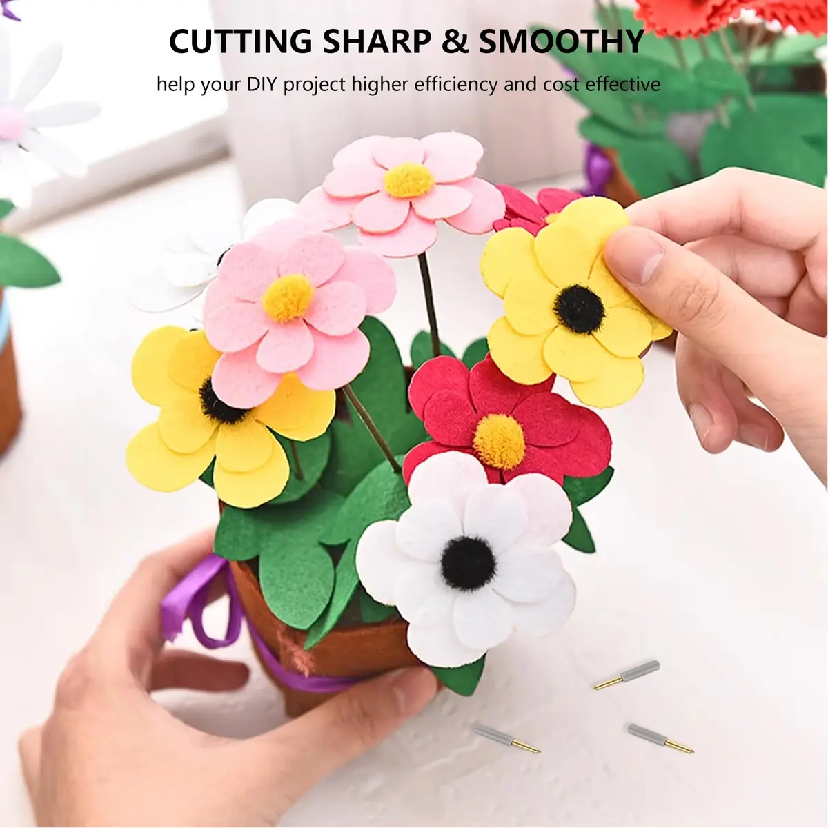 UTNVBTR 20 Pcs Premium Fine Point Blade for Cricut Maker 3/4 & Explore 3/4 | Precise Cutting in India - view 2
