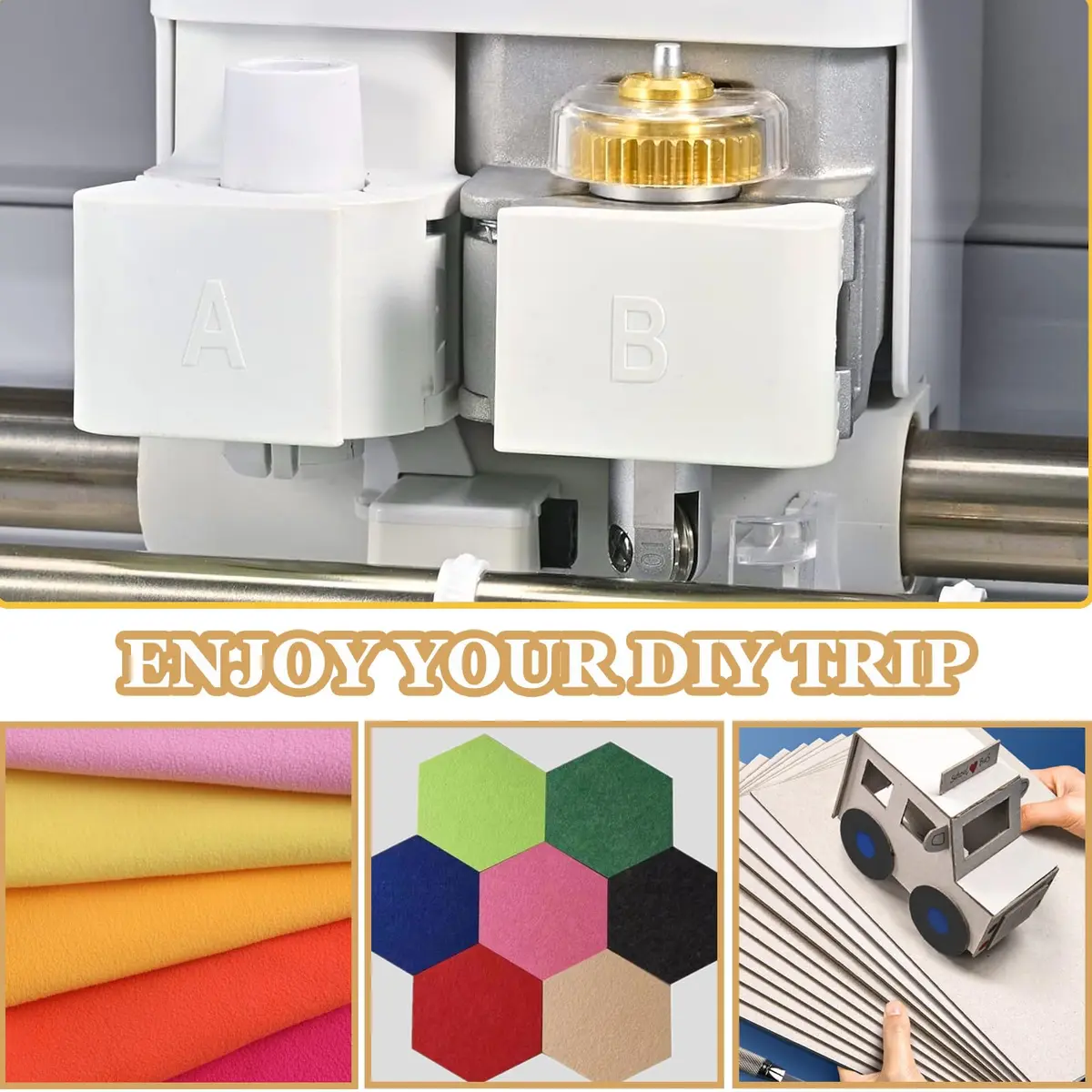 UTNVBTR Scoring Wheel Combo Pack Tool for Cricut Maker 3/Maker 4, Single & Double Scoring Wheel Tips with Drive Housing | Precision Crafting Tool - view 6