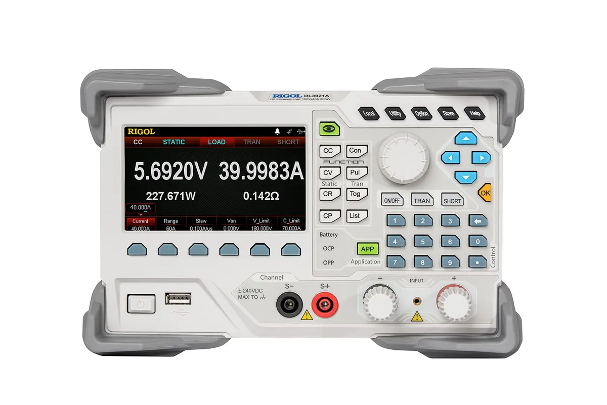 Rigol DL3021A Programmable DC Electronic Load 150V/40A | 200W Power, 30kHz Dynamic Mode, Readback 0.1mV/0.1mA - main product image