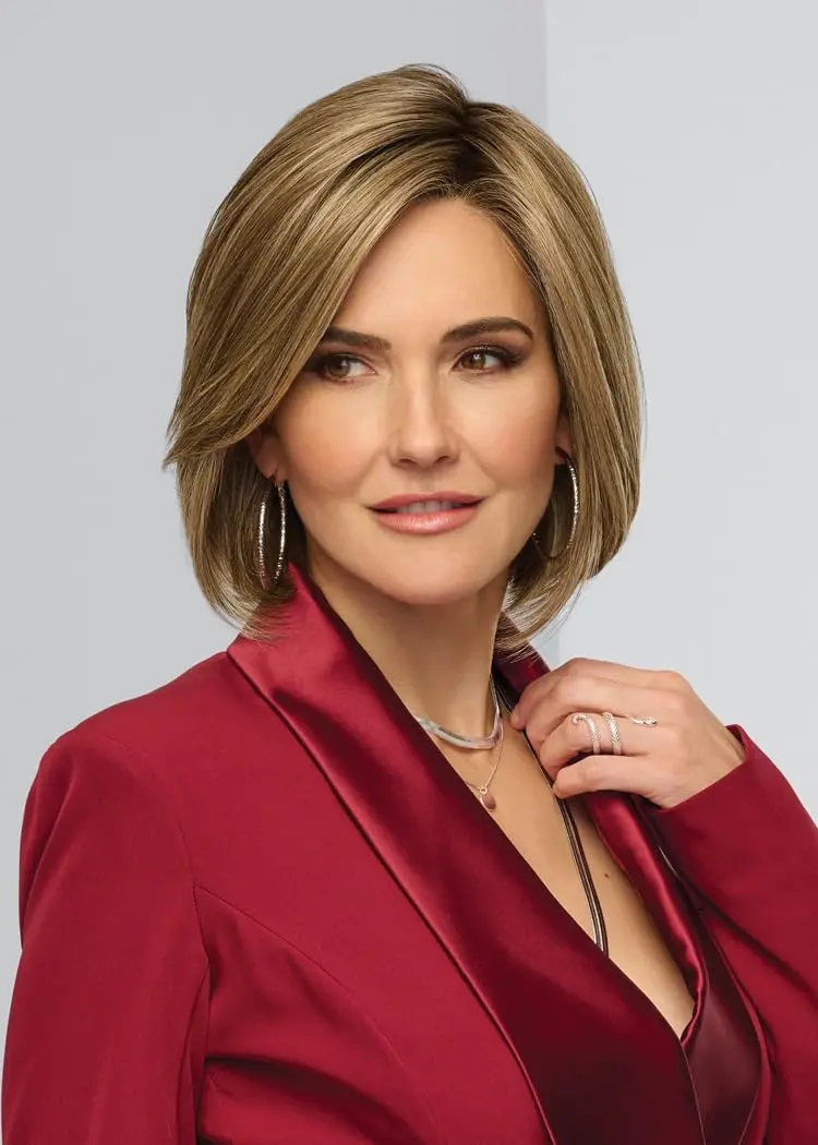 Hair u wear Raquel Welch Straight Up With A Twist Elite Chin Length Tailored Bob Wig, Average Cap, RL32/31 Cinnabar - view 7