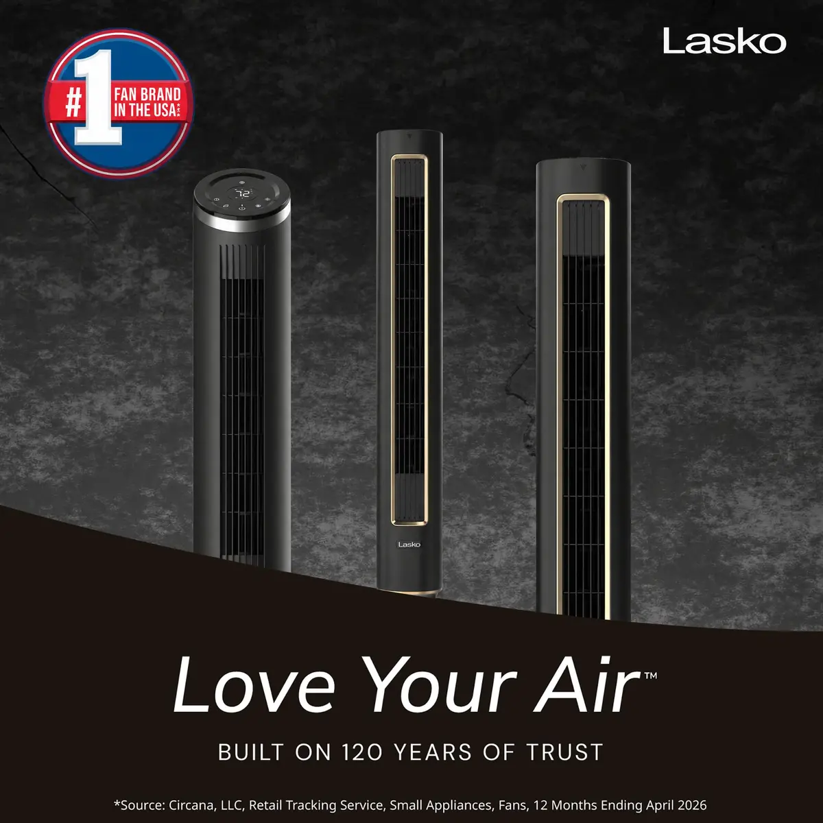 Lasko 40" Pinnacle DC Tower Fan with Remote | Whisper-Quiet 24 dBA, 12 Speeds, Night Mode - view 2