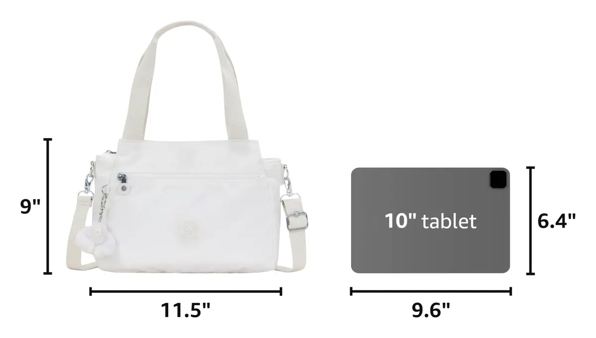 Kipling Elysia Crossbody Bag 11.5''L x 9''H x 5''D | Lightweight, Multi-Compartment, Magnetic Snap - view 3