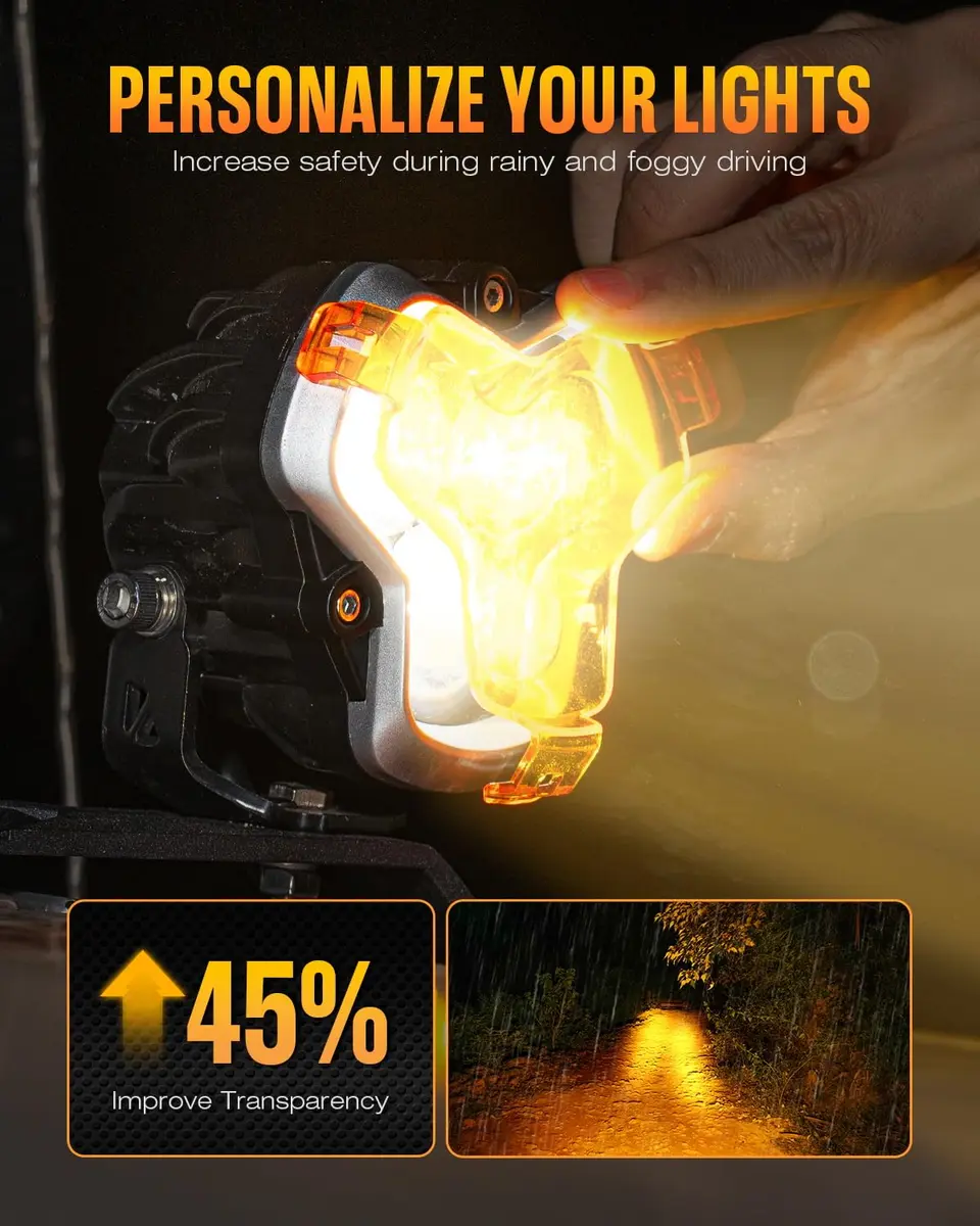 NOVSIGHT Halo Series 3 Inch Offroad LED Pods Drive Beam | Bright, Durable, IP68 Waterproof - view 7