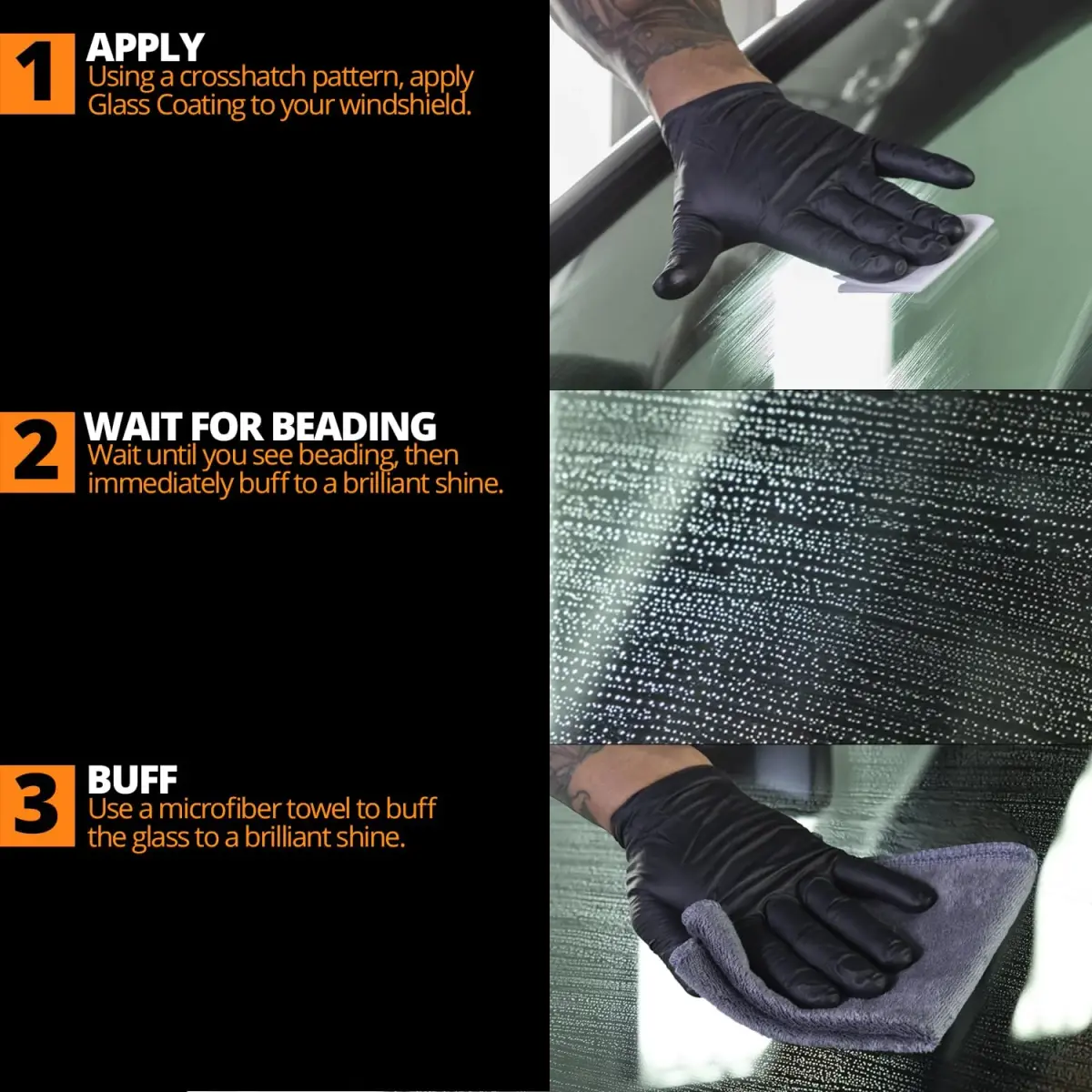 CERAKOTE Ceramic Glass Coat Protectant Wipes | 4 Wipes (10.3cm x 16.7cm x 5.2cm) - view 3