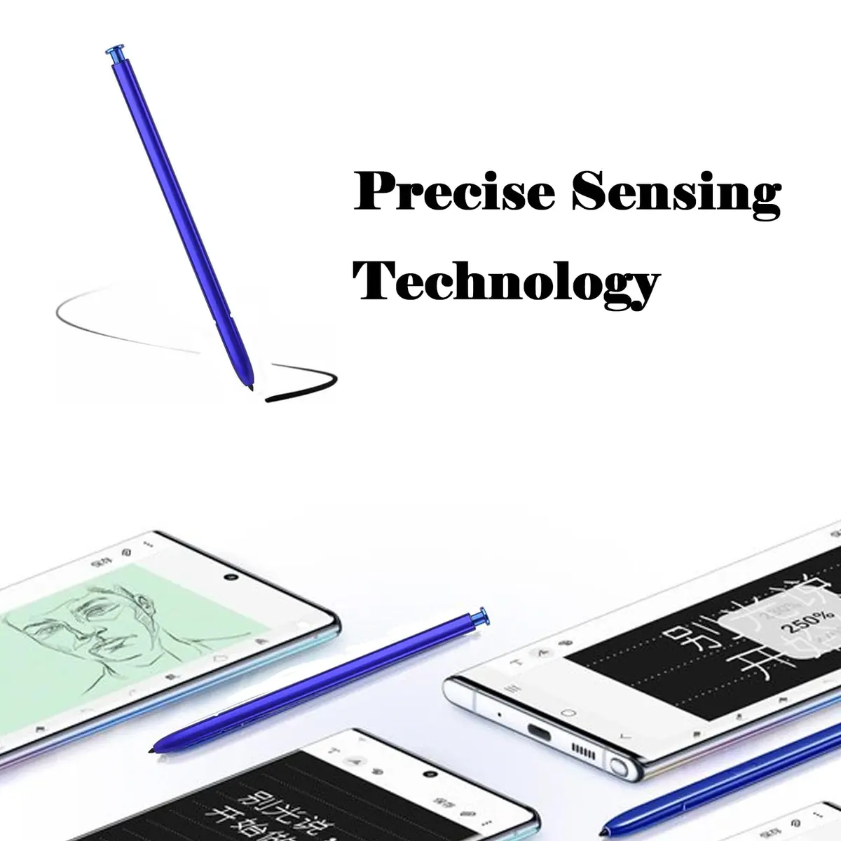 LiXiongBao Replacement S Pen for Samsung Galaxy Note 10 / Note 10+ (Blue) | 4096 Pressure Sensitivity - view 4