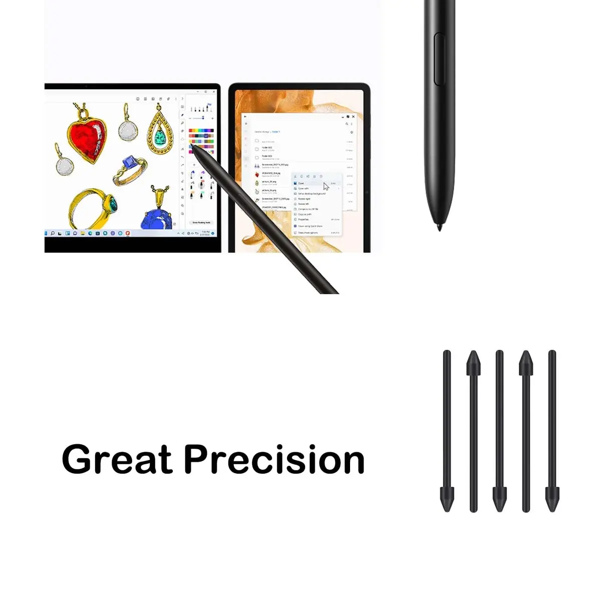 LiXiongBao 5 Pack Book Pro 360 S Pen Nibs for Samsung Galaxy Book 3/4 Pro 360 | Durable, Accurate & Long-Lasting - view 4