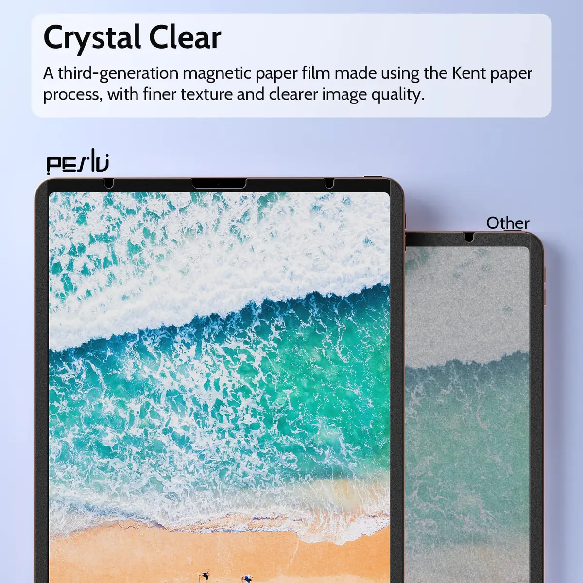 Peslv Magnetic Paper Screen Protector for iPad 10th & 11th | Anti-Glare, Reusable, Blue Light Filter (70-120 chars) - view 6