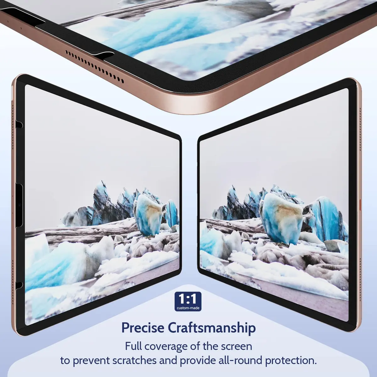 Peslv Magnetic Paper Screen Protector for iPad 10th & 11th | Anti-Glare, Reusable, Blue Light Filter (70-120 chars) - view 7