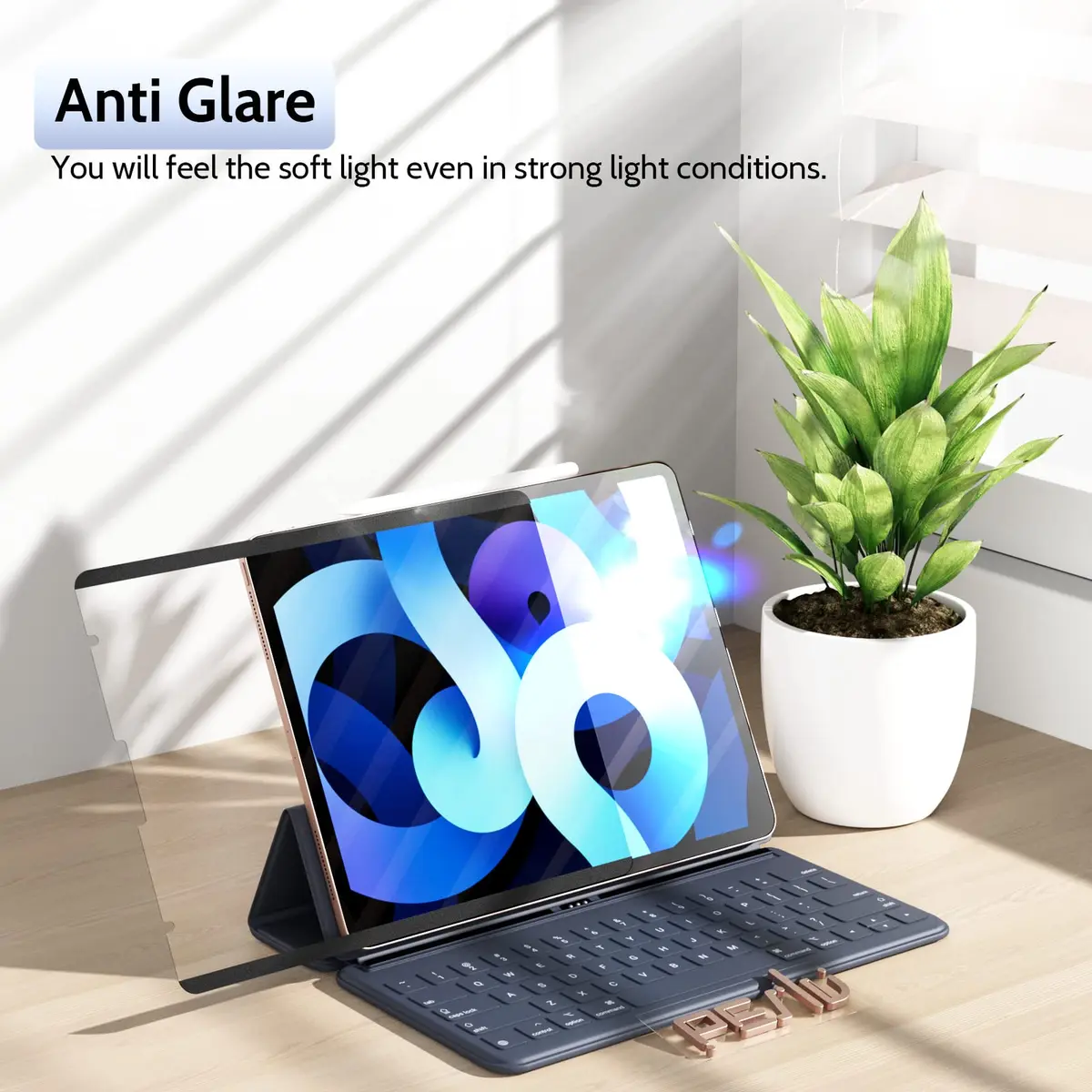 Peslv Magnetic Paper Screen Protector for iPad 10th & 11th | Anti-Glare, Reusable, Blue Light Filter (70-120 chars) - view 4